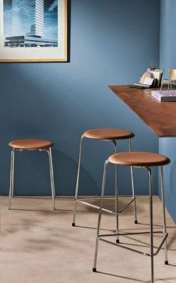 Fritz Hansen High Dot Stool -Furniture & Decoration Shop 17108 DotandHighDot Walnut