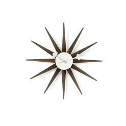 Vitra Sunburst Clock In Walnut