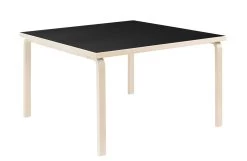 Artek Aalto Square Table 81C -Furniture & Decoration Shop Aalto Table square 84 legs and edge band birch top black linoleum 2222746