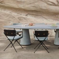 Conix Ellipse Table -Furniture & Decoration Shop CONIX 3214 ELLIPSE DINING TABLE EXES 55 DINING CHAIRS 2 2048x1229 1