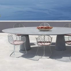Conix Ellipse Table -Furniture & Decoration Shop CONIX 3214 ELLIPSE DINING TABLE FOLIA 55 DINING CHAIRS 1 2560x1536 1
