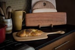 Bird's-Eye Maple Cutting Board #12 -Furniture & Decoration Shop ChallaOn06OnCounterWithRackInBack 63a6dbba 6686 4d66 97fb d86a120ab0b1