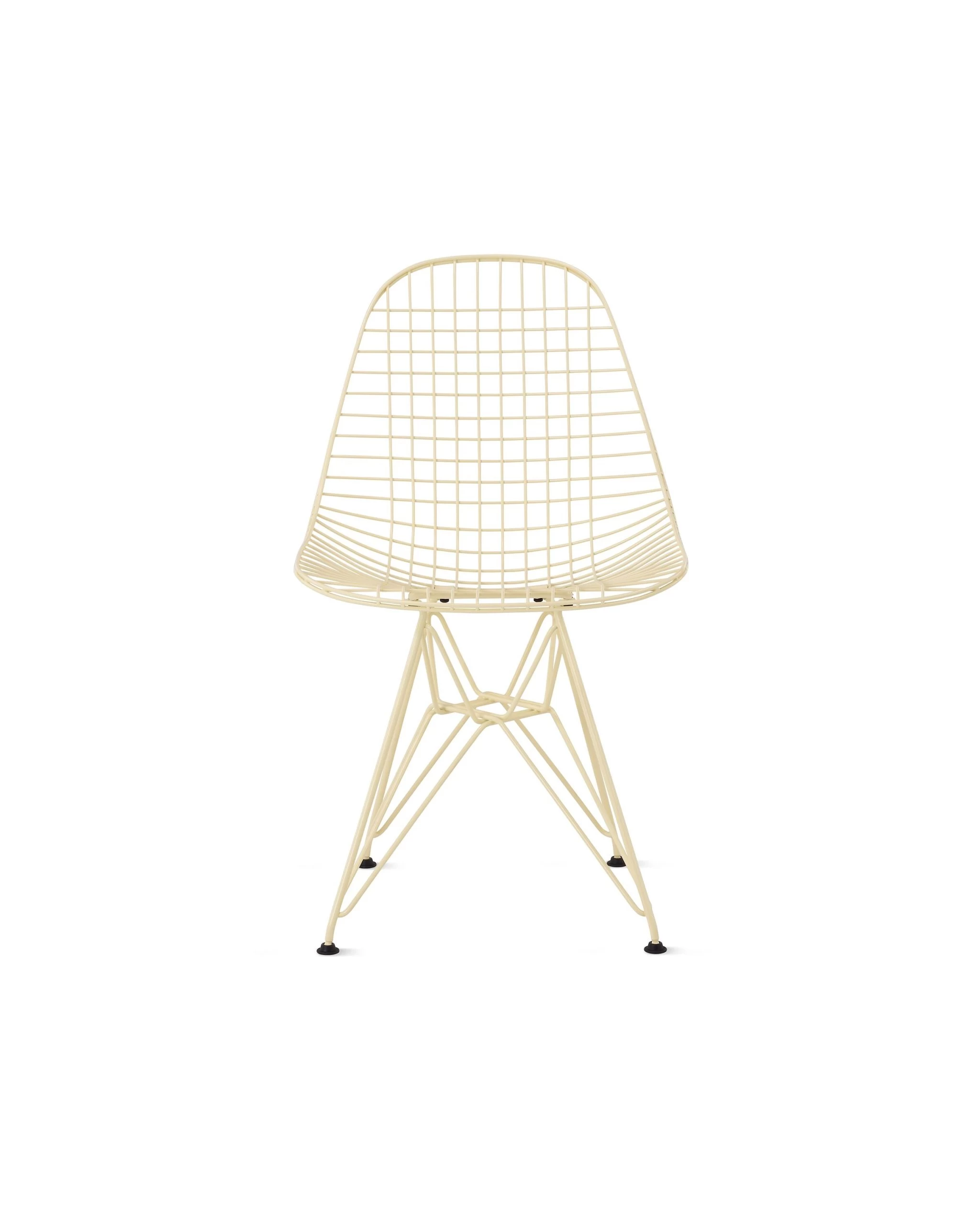 Herman Miller X HAY Eames Wire Chair With Upholstered Seat In Powder Yellow 7 Herman Miller X HAY Eames Wire Chair With Upholstered Seat In Powder Yellow - Image 5
