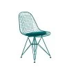 Herman Miller X HAY Eames Wire Chair With Upholstered Seat In Mint Green -Furniture & Decoration Shop G HM EWC 32616