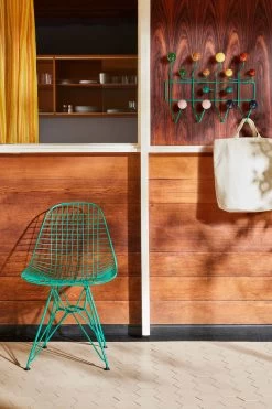 Herman Miller X HAY Eames Wire Chair With Upholstered Seat In Mint Green -Furniture & Decoration Shop G HM HIA 8393