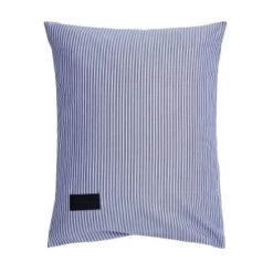 Wall Street Pillow Case In Oxford Stripe Dark Blue