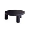 Offset Coffee Table -Furniture & Decoration Shop OFFSET COFFEE TABLE BLACK CLEAR CUT