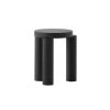 Offset Stool / Side Table -Furniture & Decoration Shop OFFSET STOOL BLACK CLEAR CUT