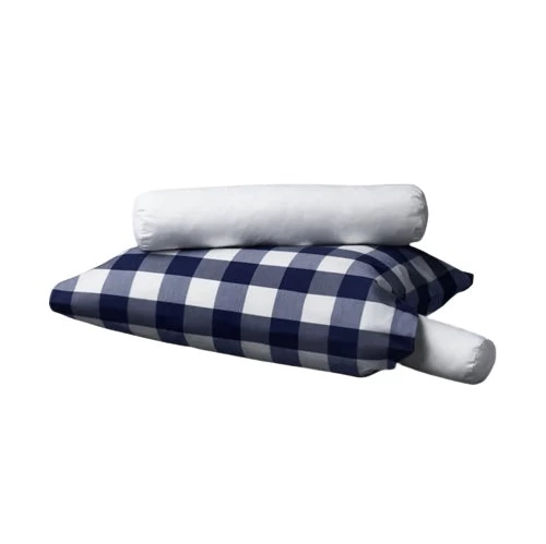 Therapeutic Pillow With Blue Check Pillowcase 3 Therapeutic Pillow With Blue Check Pillowcase