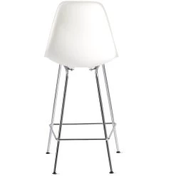 Eames Molded Plastic Stool -Furniture & Decoration Shop W HM 299 9116678 white chrome b 1