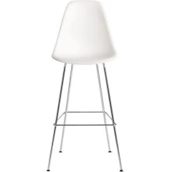 Eames Molded Plastic Stool -Furniture & Decoration Shop W HM 299 9117251 white chrome f removebg preview
