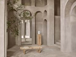 BM0488L Table Bench -Furniture & Decoration Shop bm0488 oak oil cane