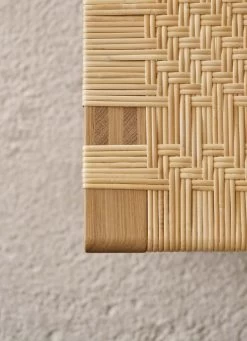 BM0488L Table Bench -Furniture & Decoration Shop bm0488 oak oil cane detail3