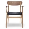 CH26 Chair -Furniture & Decoration Shop ch26 dining chair oak walnut mix black paper cord 16