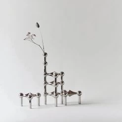 Stoff Nagel Vase -Furniture & Decoration Shop chromevase2 2