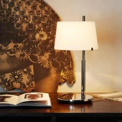 Passion Table Lamp -Furniture & Decoration Shop fontanaarte passion piccola table lamp with dimmer 20 h 36 cm chrome fon 3610 00cr 0a
