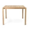 AH902 Outdoor Dining Table -Furniture & Decoration Shop white ah902 teak untreated front